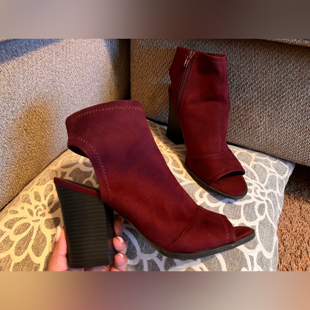 Bash Ankle Booties -Burgundy